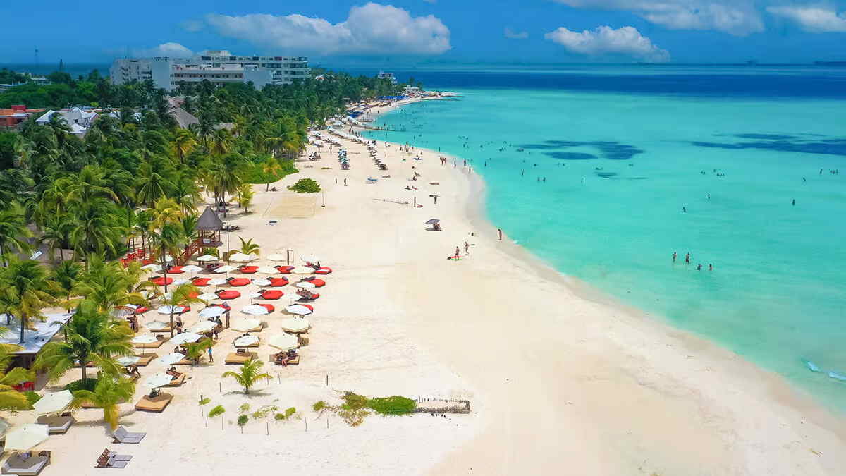 Playa Norte and Centro area on Isla Mujeres